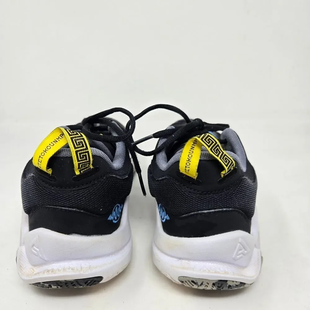 NIKE Giannis Immortality 2 Black White‎ Blue Yellow Size 5Y